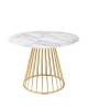 Стол обеденный Stool Group Ливерпуль FDC7012 DUAL белый мрамор 110x110x75