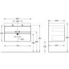 Тумба под раковину Kerama Marazzi Cubo CUB.80.2\WHT.M подвесная, с ящиками, белая матовая, 80x50 фото 2