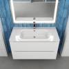 Раковина Uperwood Monica RMonica90wg белая глянцевая, 90x46 фото 4