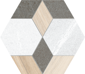 Керамогранит Vives Seine Hexagono Mayeix Multicolor 23x26.6