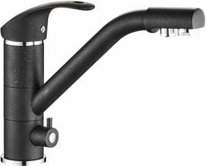 Смеситель для кухни ZorG Steel Hammer SH 321 Black Cr