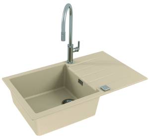 Мойка кухонная Alveus Granital Cadit 40 1132028 Terra - G22 с сифоном, 86x50