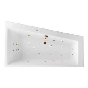Акриловая ванна Excellent Sfera 170x100 (правая) "ULTRA" (золото)