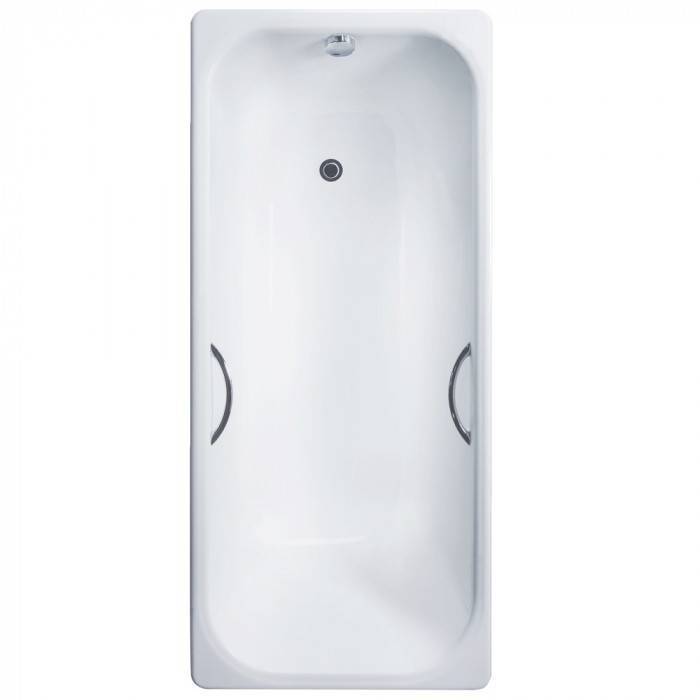 Чугунная ванна Delice Aurora DLR230603R 150x70, с ручками, с ножками
