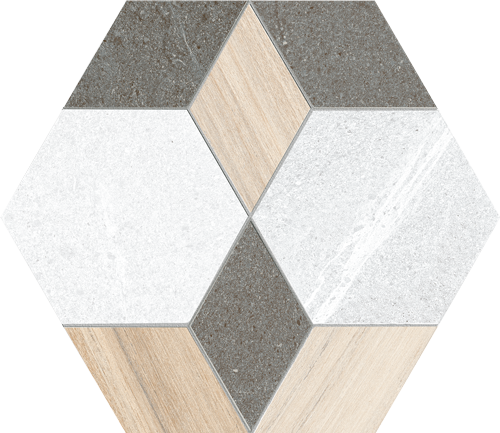 Керамогранит Vives Seine Hexagono Mayeix Multicolor 23x26.6