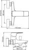 Смеситель для ванны с душем Wasserkraft Salm 2701 фото 3