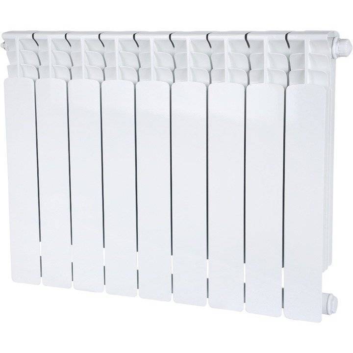 Биметаллический секционный радиатор отопления Stout Space Ventil 500 / 9 секций (нижнее правое)