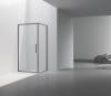 Душевой уголок Vincea Slim VSR-4SLP9090CLGM профиль вороненая сталь, стекло прозрачное, 90x90x195 фото 2