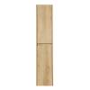 Шкаф-пенал Belbagno Kraft KRAFT-1600-2A-SC-RNN-L 33x30x160 Rovere Nebrasca Nature подвесной левосторонний