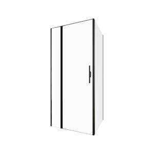 Душевой уголок Allen Brau Priority 3.31027.BBA + 3.31042.BBA профиль черный брашированный, 900x800