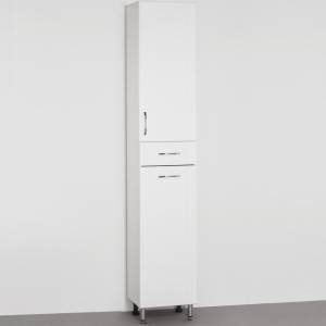 Шкаф-пенал Style Line Эко Стандарт 36 с бельевой корзиной, белый