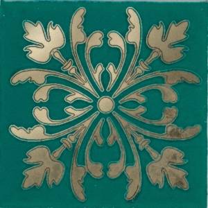 Вставка Kerama Marazzi Клемансо HGD/E252/5246 Зеленый 4.9x4.9