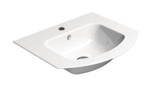 Раковина GSI Pura 8830111 белый глянцевый, 52x44