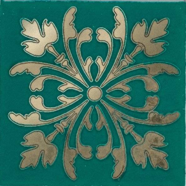 Вставка Kerama Marazzi Клемансо HGD/E252/5246 Зеленый 4.9x4.9