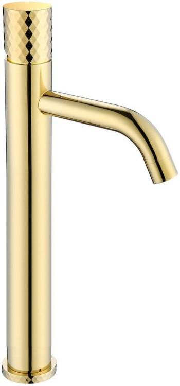 Смеситель для раковины Boheme Stick 122-GG Gold Diamond Gold