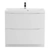 Тумба с раковиной BelBagno Marino 80 Bianco Lucido напольная