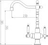 Смеситель для кухни Zorg Sanitary ZR 336 YF-50 satin фото 2