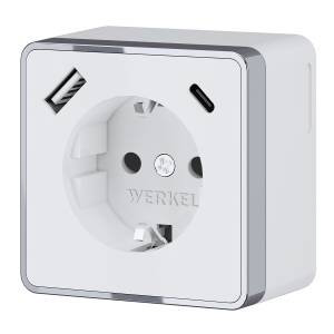 Розетка с заземлением Werkel Gallant W5071701