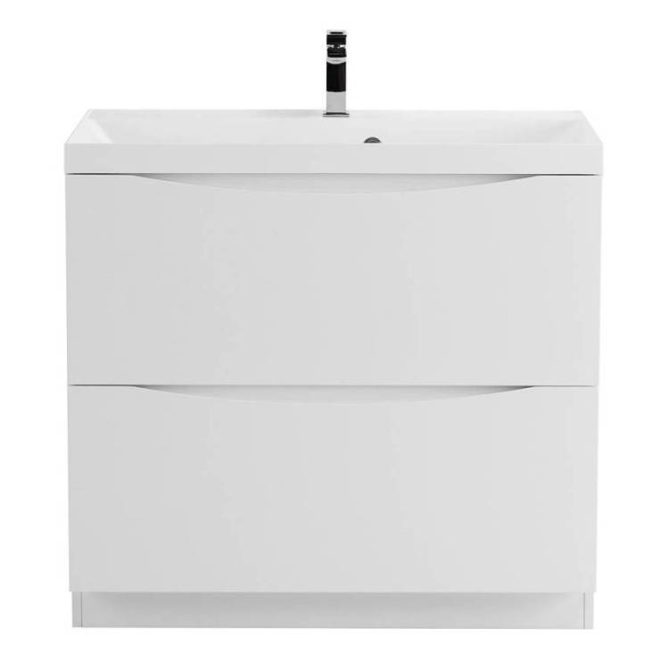 Тумба с раковиной BelBagno Marino 80 Bianco Lucido напольная