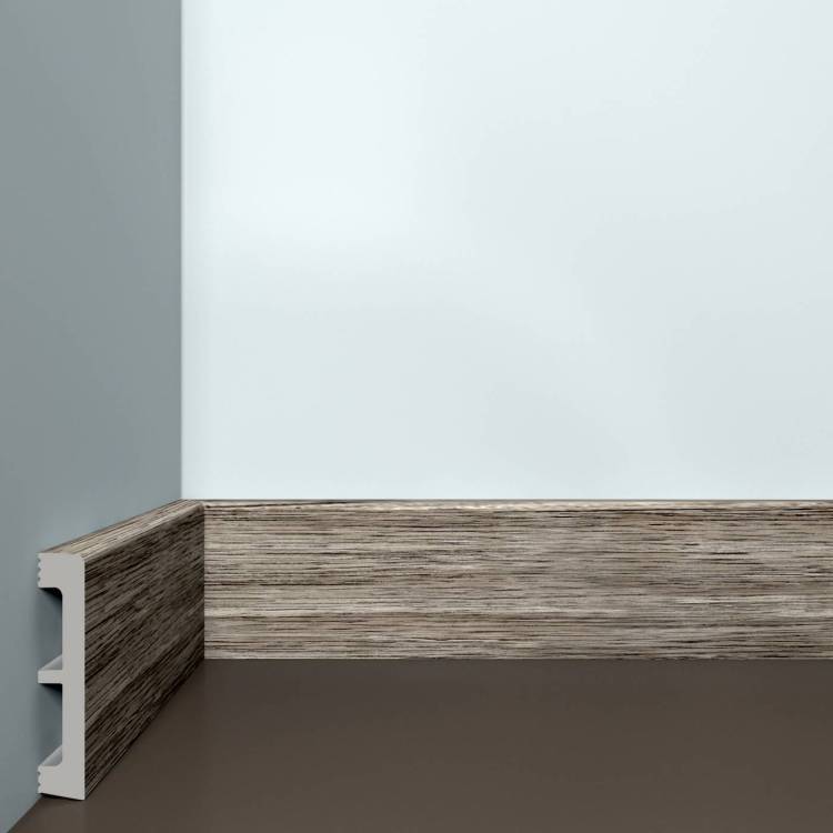 Плинтус напольный Bello Deco ПЛ 30 Дуб Трюфель 200x8x1.5