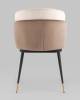 Набор из 2 стульев Stool Group Пенелопа FDC8054 FUT-51 + FUT-52 X2 бежевый, коричневый, велюр фото 7