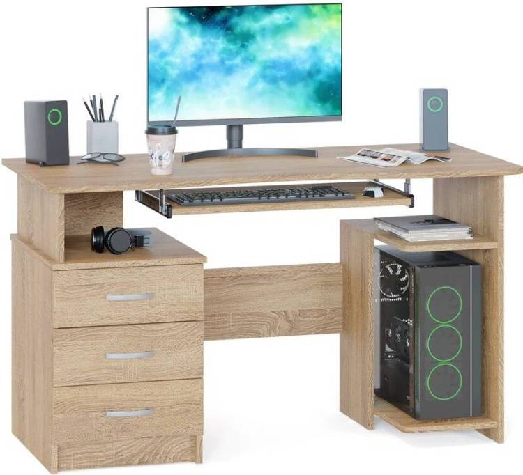 Стол компьютерный Сокол КСТ-08.1 00-00015042, 4680212014802 Дуб сонома