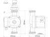 Циркуляционный насос Aquario AC328-180 фото 4