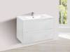 Тумба под раковину Vincea Mia VMC-2MC750GW 750 подвесная, 2 выкатных ящика soft close, G.White фото 3