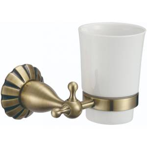 Стакан керамический с настенным держателем Savol 89с S-08958C бронза