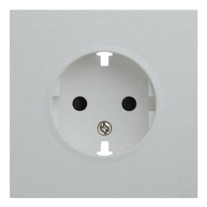 Лицевая панель для розетки 2к+з Rikett 35632 SV серебро