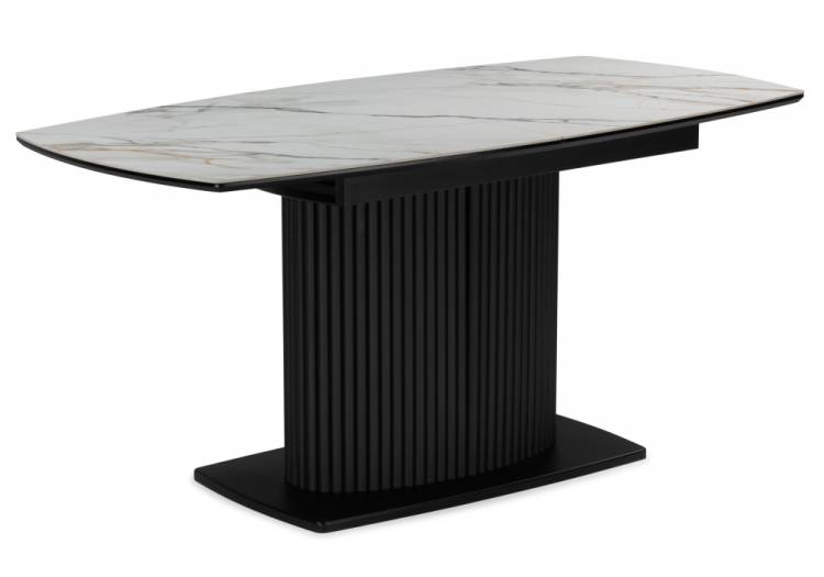 Стол Notta Фестер 625979 gilt white, черный 160(205)x90x76