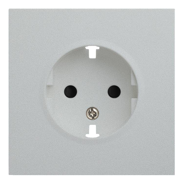 Лицевая панель для розетки 2к+з Rikett 35632 SV серебро