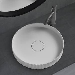 Раковина Abber Stein AS2604 накладная, 40 см, белая матовая