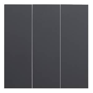 Клавиши трехклавишного выключателя Rikett 35661 MB черный сатин