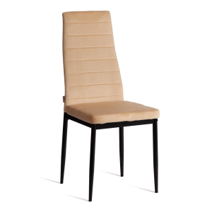 Стул Tetchair Easy (mod. JSC02-1) 21256 металл, флок, sandy (песочный) HLR6/черный