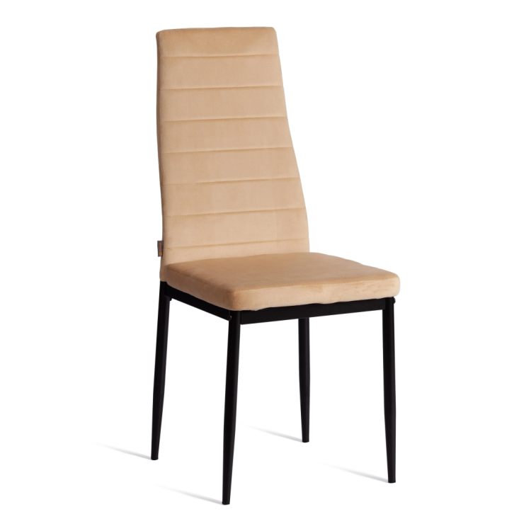 Стул Tetchair Easy (mod. JSC02-1) 21256 металл, флок, sandy (песочный) HLR6/черный