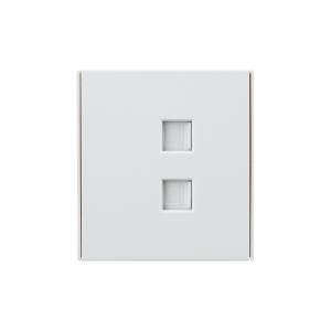 Розетка компьютерная RJ45 2-местная Kranz Strong KR-78-0725-4 жемчуг
