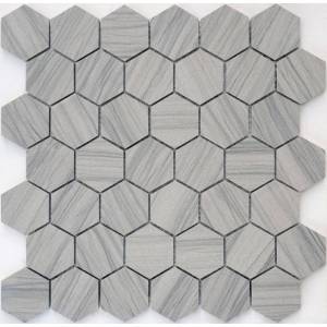 Мозаика LeeDo Pietrine Hexagonal Marmara Grey Pol Hex (2.3x4) 28.9x29.2