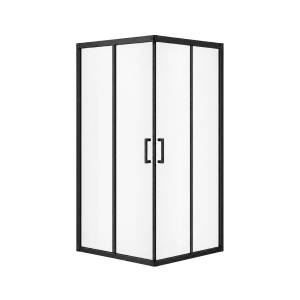 Душевой уголок Royal Bath HPD RB70HPD-T-BL профиль черный, стекло прозрачное, 70x70x200