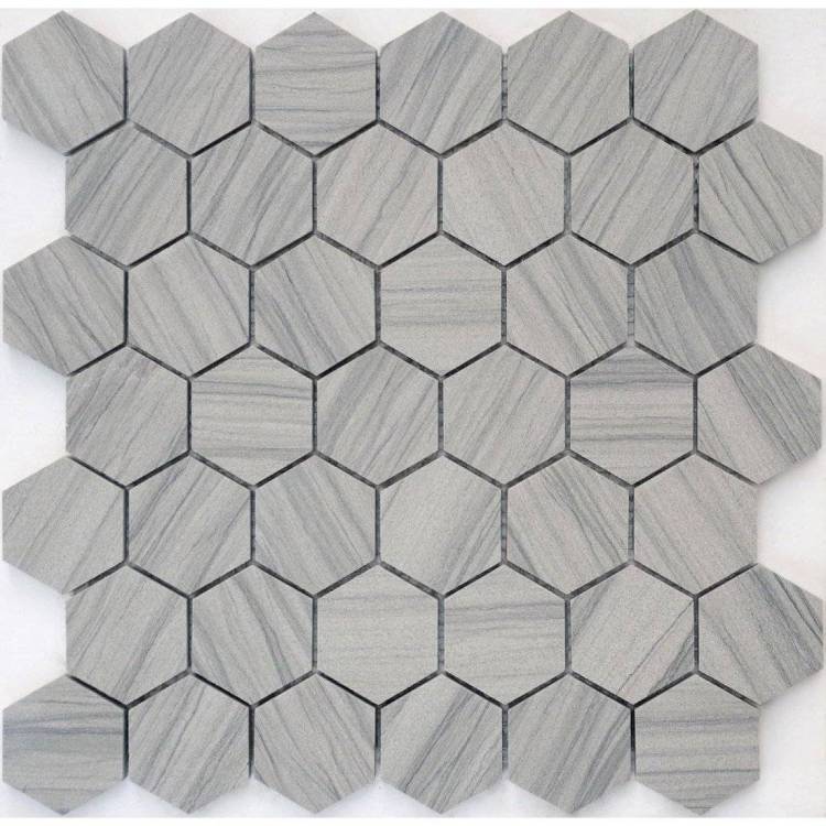 Мозаика LeeDo Pietrine Hexagonal Marmara Grey Pol Hex (2.3x4) 28.9x29.2