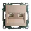Розетка компьютерная 2-местная Stekker GLS00-7109-02 50004 фото 5