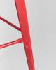 Набор из 6 барных стульев Stool Group Tolix YD-H765E-W LG-03 X6 красный глянцевый, темное дерево, со спинкой фото 10