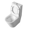 Унитаз-компакт Grossman Торнадо GR-4458MSQ безободковый, с микролифтом, белый матовый фото 3