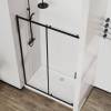 Душевая дверь Vincea City VDS-5CT120CLB 1200, черный, стекло прозрачное фото 5