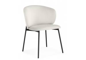 Стул на металлокаркасе Woodville Рикко 674675 белый (milk) / черный