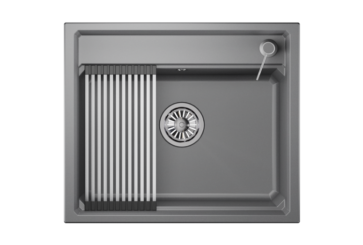 Мойка кухонная Granula Kitchen Space KS-6003 алюминиум