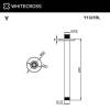 Кронштейн для верхнего душа WHITECROSS Y Y1321CR потолочный, хром фото 2
