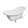 Ванна из искусственного камня Эстет Бостон silk 180x74 с золотыми ножками