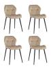 Набор из 4 стульев Stool Group Эдвин AV 407-Cl-08 X4 капучино