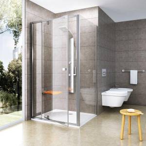 Боковая стенка Ravak PPS-100 Transparent, профиль сатин